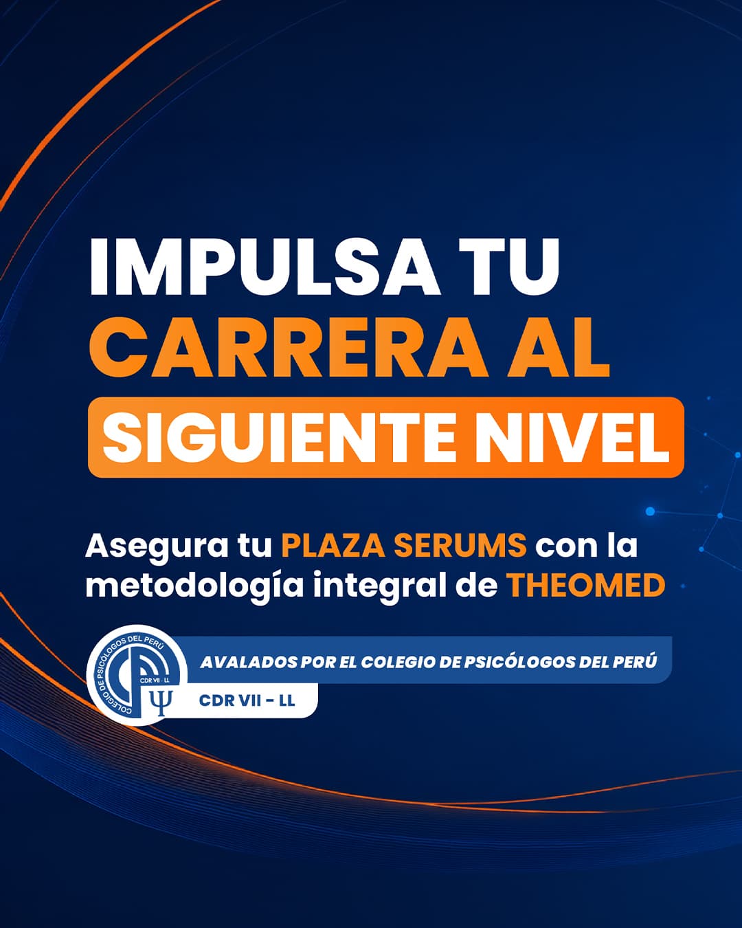 Academia SERUMS avalada por el colegio de psicólogos del Perú - Theomed
